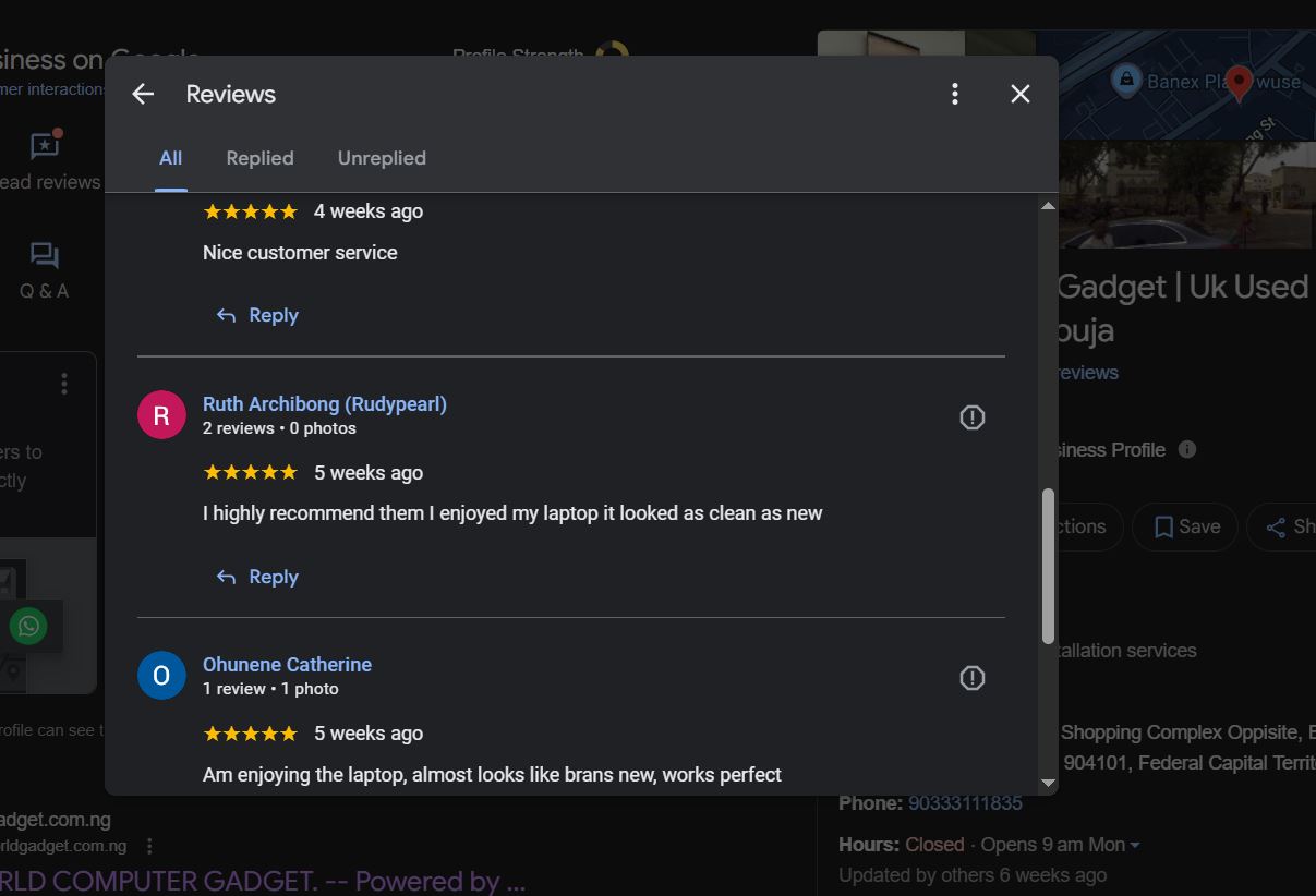 Customer reviews concept